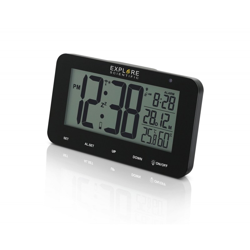 Explore Scientific RDC1004BLK despertador Reloj despertador digital Negro