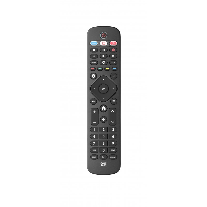 One For All TV Replacement Remotes URC4913 mando a distancia IR inalámbrico Botones