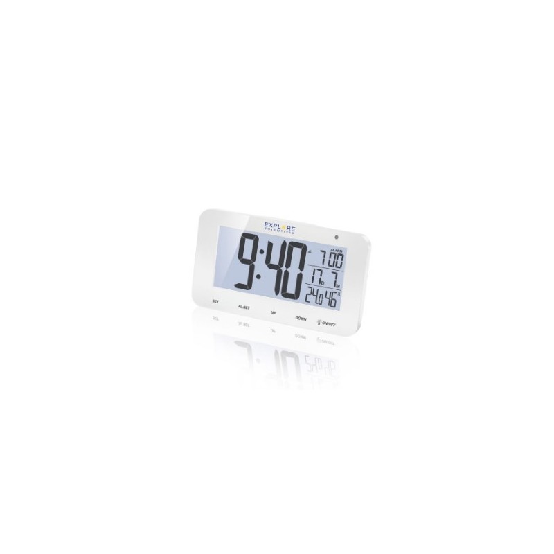 Explore Scientific RDC1004WHT alarm clock Digital alarm clock White