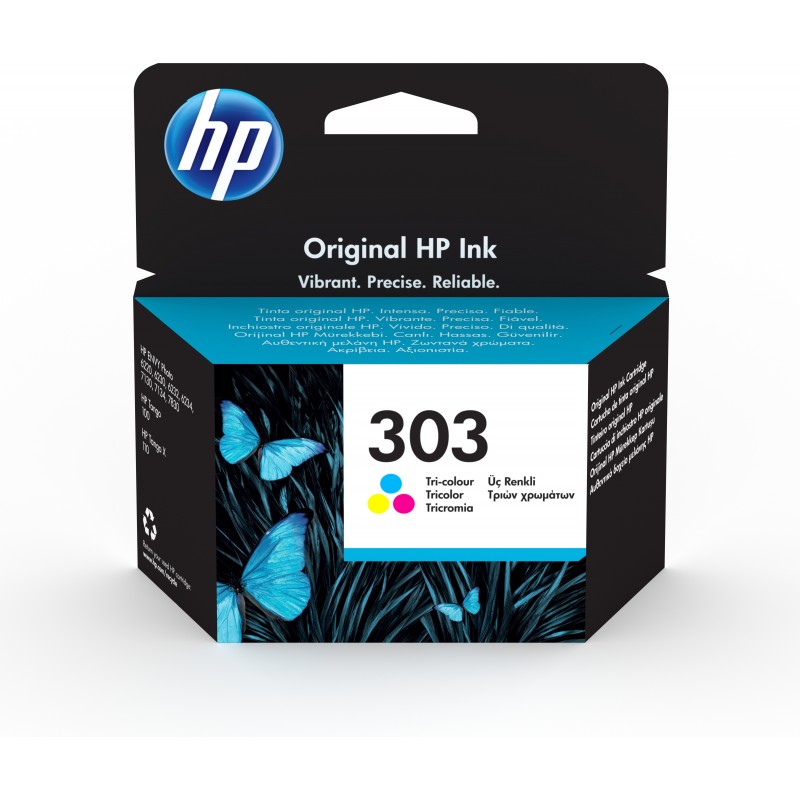 HP 303 Cyan Magenta Gelb Original Druckerpatrone