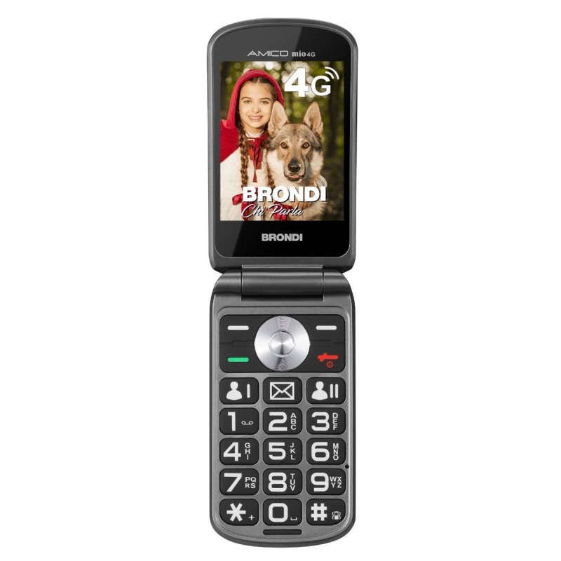 Brondi Amico Mio 4G 7,11 cm (2.8 Zoll) Schwarz Funktionstelefon