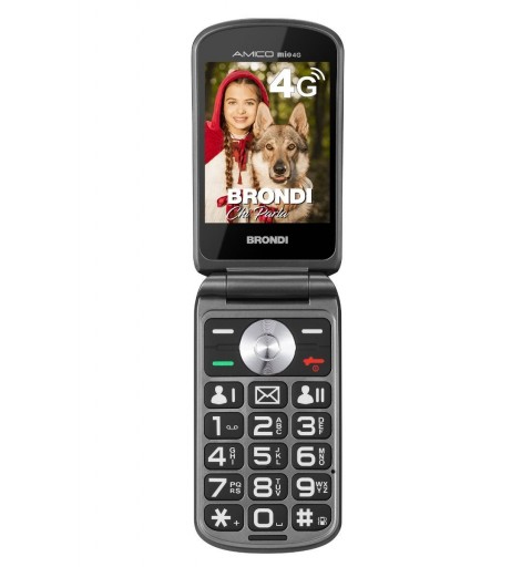 Brondi Amico Mio 4G 7,11 cm (2.8 Zoll) Schwarz Funktionstelefon