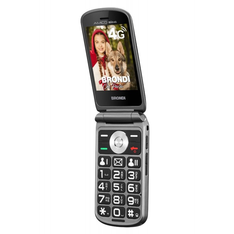 Brondi Amico Mio 4G 7,11 cm (2.8 Zoll) Schwarz Funktionstelefon