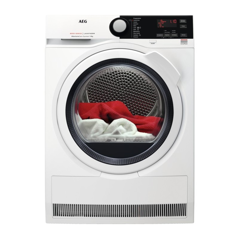 AEG T8DBE843 asciugatrice Libera installazione Caricamento frontale 8 kg A++ Bianco