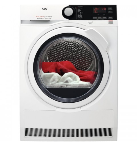 AEG T8DBE843 asciugatrice Libera installazione Caricamento frontale 8 kg A++ Bianco