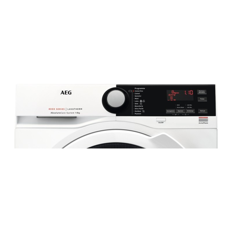 AEG T8DBE843 tumble dryer Freestanding Front-load 8 kg A++ White