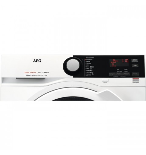 AEG T8DBE843 tumble dryer Freestanding Front-load 8 kg A++ White