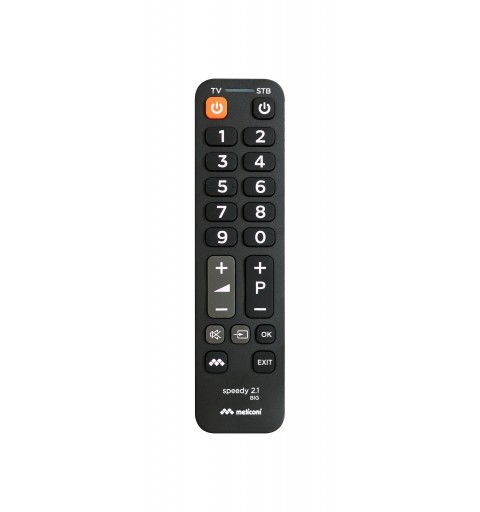 Meliconi Speedy 2.1 BIG telecomando IR Wireless Sintonizzatore TV, Set-top box TV Pulsanti