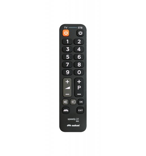 Meliconi Speedy 2.1 BIG télécommande IR Wireless Tuner TV, Boitier décodeur TV Appuyez sur les boutons