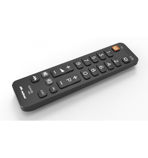 Meliconi Speedy 2.1 BIG remote control IR Wireless TV Tuner, TV set-top box Press buttons