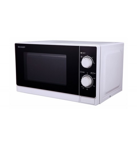 Sharp Home Appliances R-600WW micro-onde Comptoir Micro-onde combiné 20 L 800 W Noir, Blanc