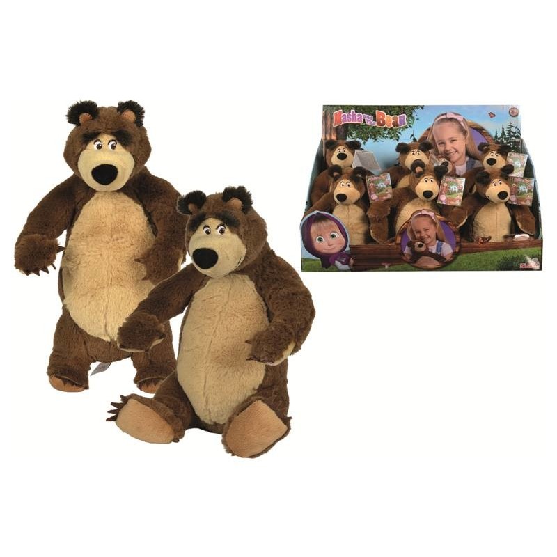 Simba Nicotoy Peluche Orso 82 Cm, Marrone, Morbido E Soffice, Adatto Dalla Nascita (0 Mesi +), Cm 82