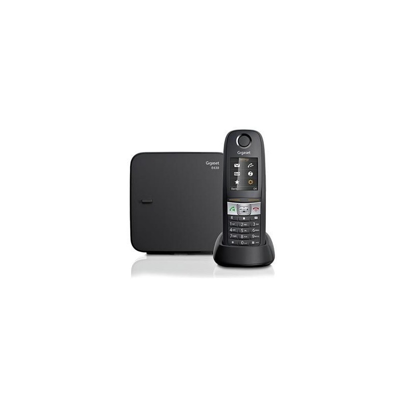 Gigaset E630 Teléfono DECT Identificador de llamadas Negro