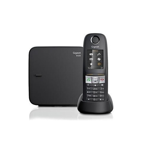 Gigaset E630 Teléfono DECT Identificador de llamadas Negro