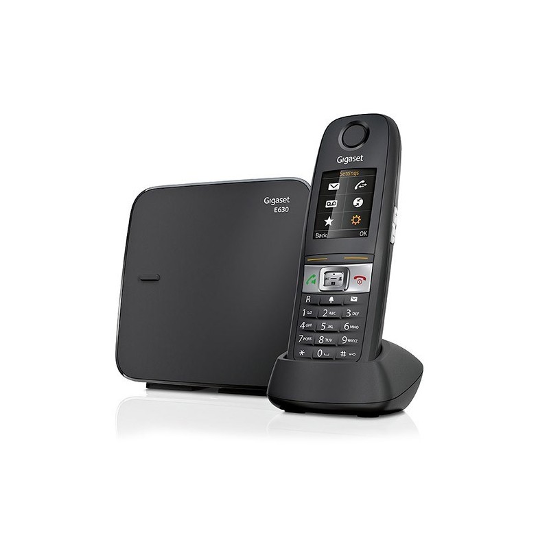 Gigaset E630 Teléfono DECT Identificador de llamadas Negro