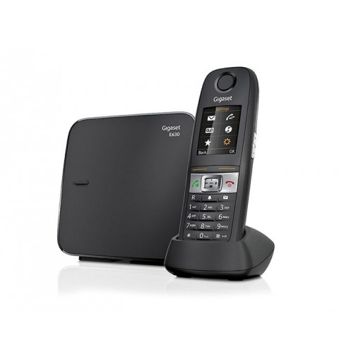 Gigaset E630 Teléfono DECT Identificador de llamadas Negro