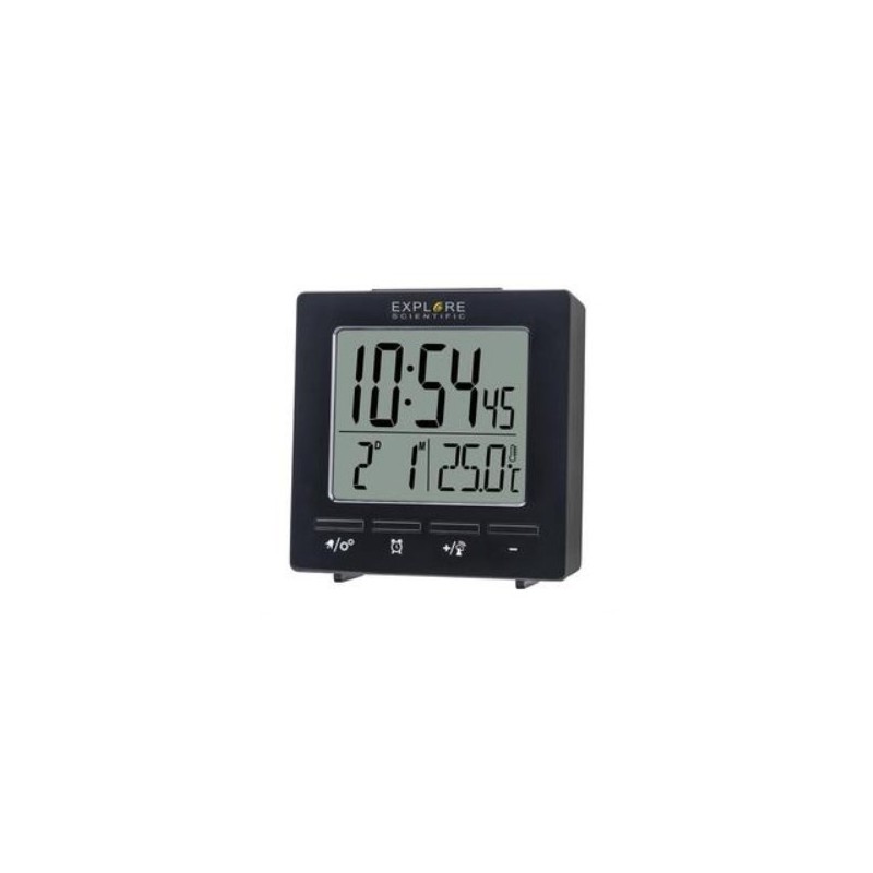 Explore Scientific RDC1005BLK despertador Reloj despertador digital Negro