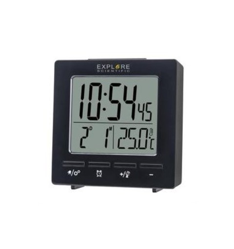 Explore Scientific RDC1005BLK despertador Reloj despertador digital Negro