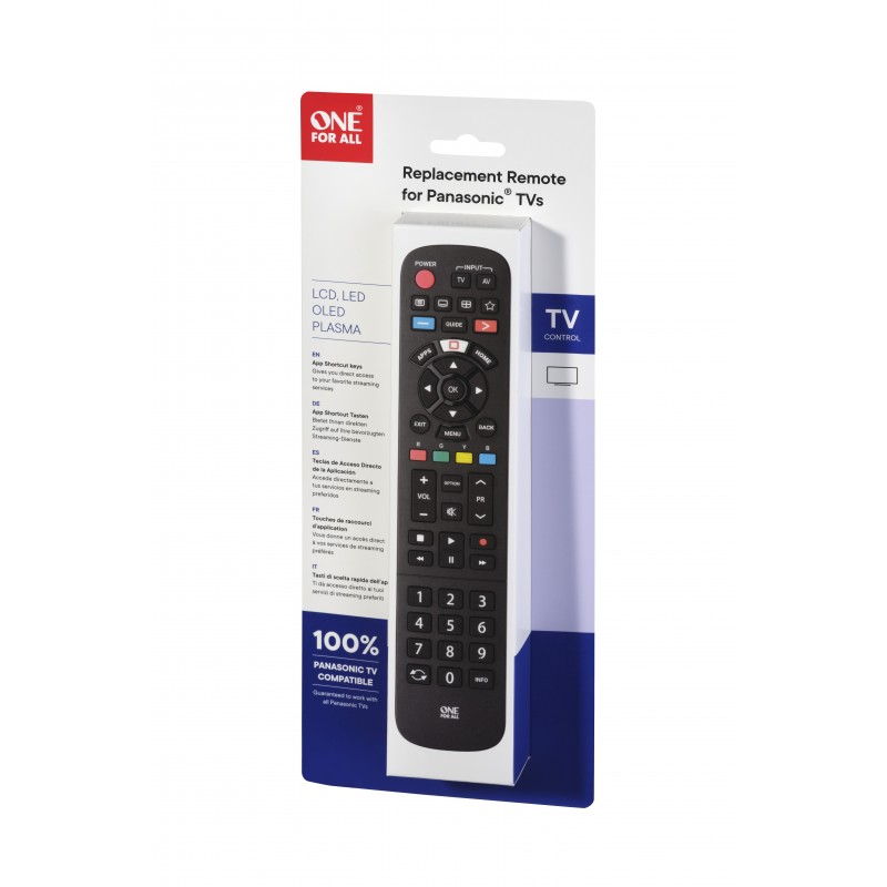 One For All TV Replacement Remotes URC4914 Fernbedienung IR Wireless Drucktasten