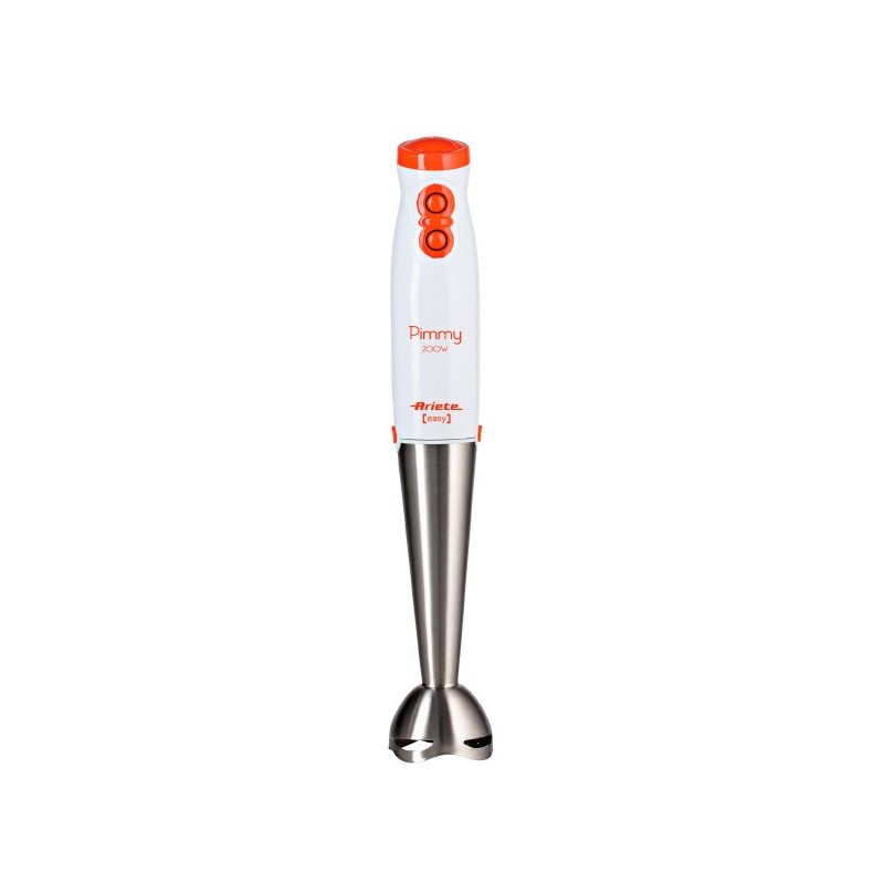 Ariete 881 Batidora de inmersión 200 W Naranja, Acero inoxidable, Blanco