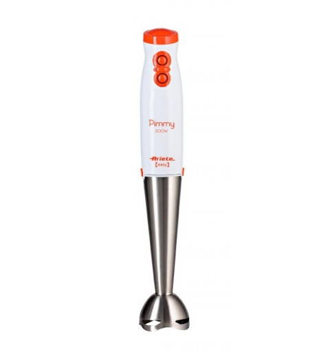 Ariete 881 Mélangeur par immersion 200 W Orange, Acier inoxydable, Blanc