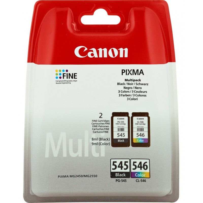 Canon PG-545 CL-546 Multipack ink cartridge 2 pc(s) Original Black, Cyan, Magenta, Yellow