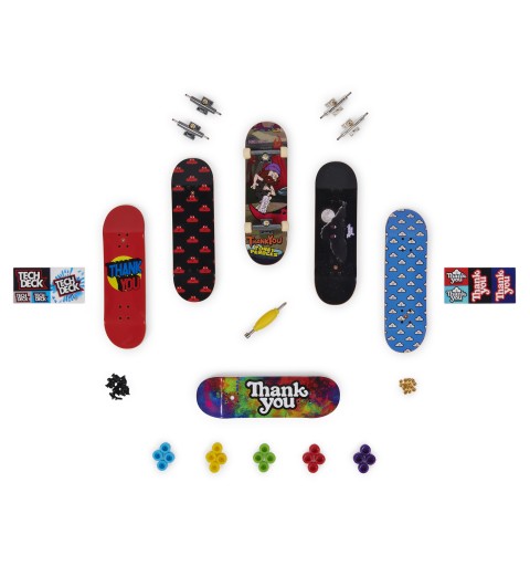 Tech Deck , Sk8shop Fingerboard Bonus Pack, Collectible and Customizable Mini Skateboards (Styles May Vary)