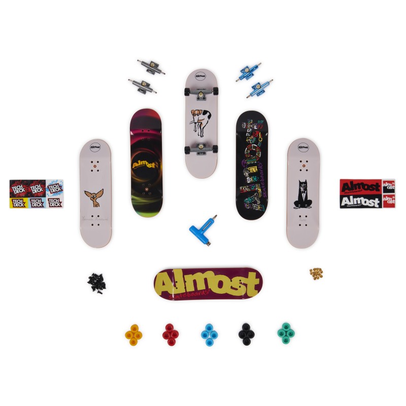 Tech Deck , confezione Premium da 6 Mini Skate, Assortiti e Originali, 6028845