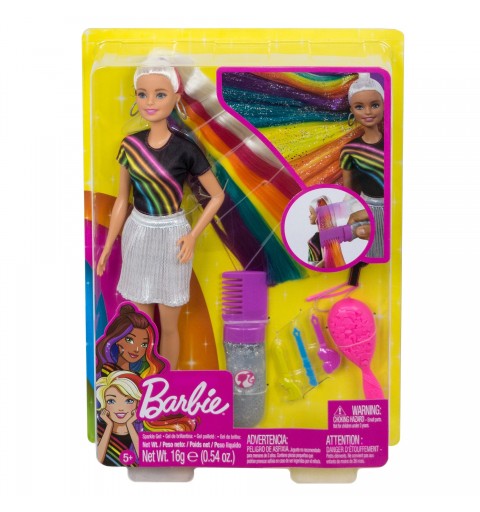 Barbie ️ Rainbow Sparkle Hair Doll