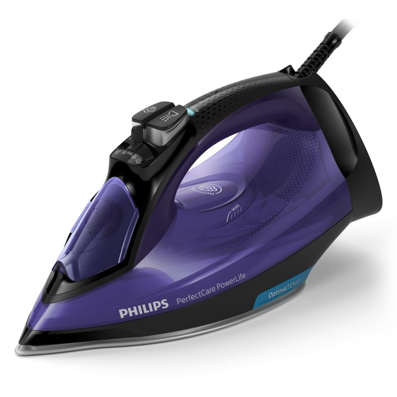 Philips PerfectCare GC3925 34 fer à repasser Fer à vapeur Semelle SteamGlide Plus 2400 W Noir, Violet