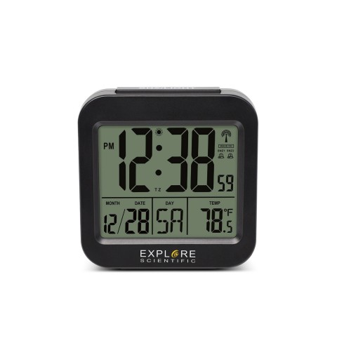 Explore Scientific RDC 1008 Digital alarm clock Black