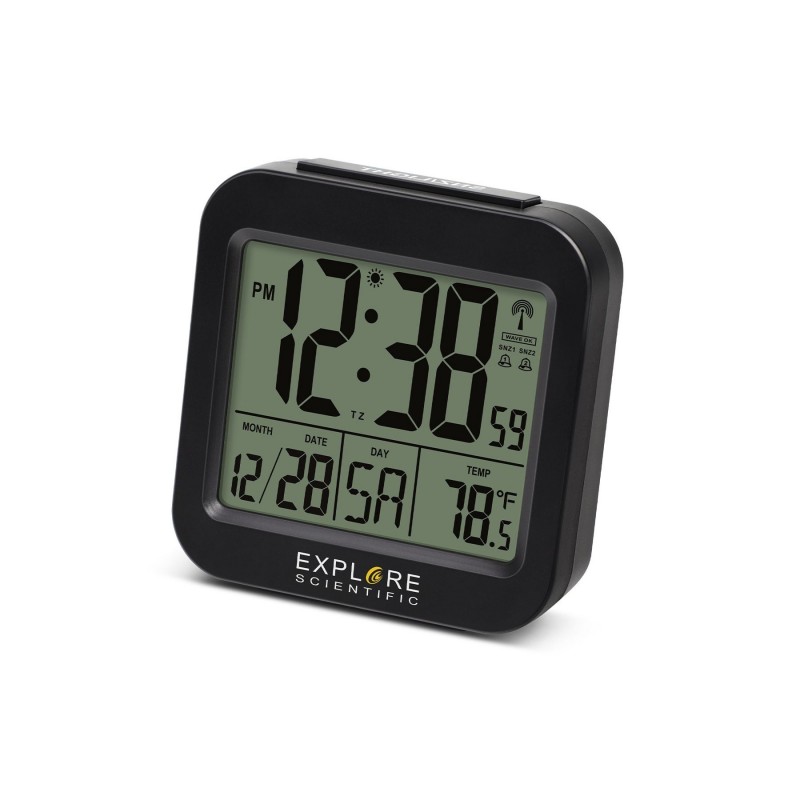 Explore Scientific RDC 1008 Digital alarm clock Black