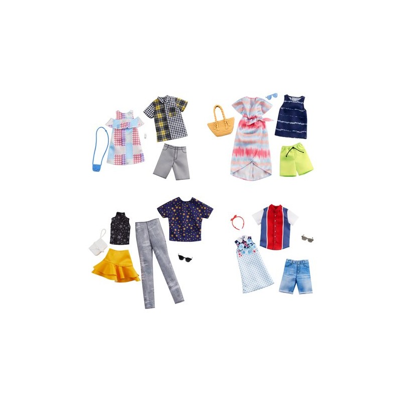 Vestitini bambola Mattel GHX68 Barbie Abiti 2 Pack