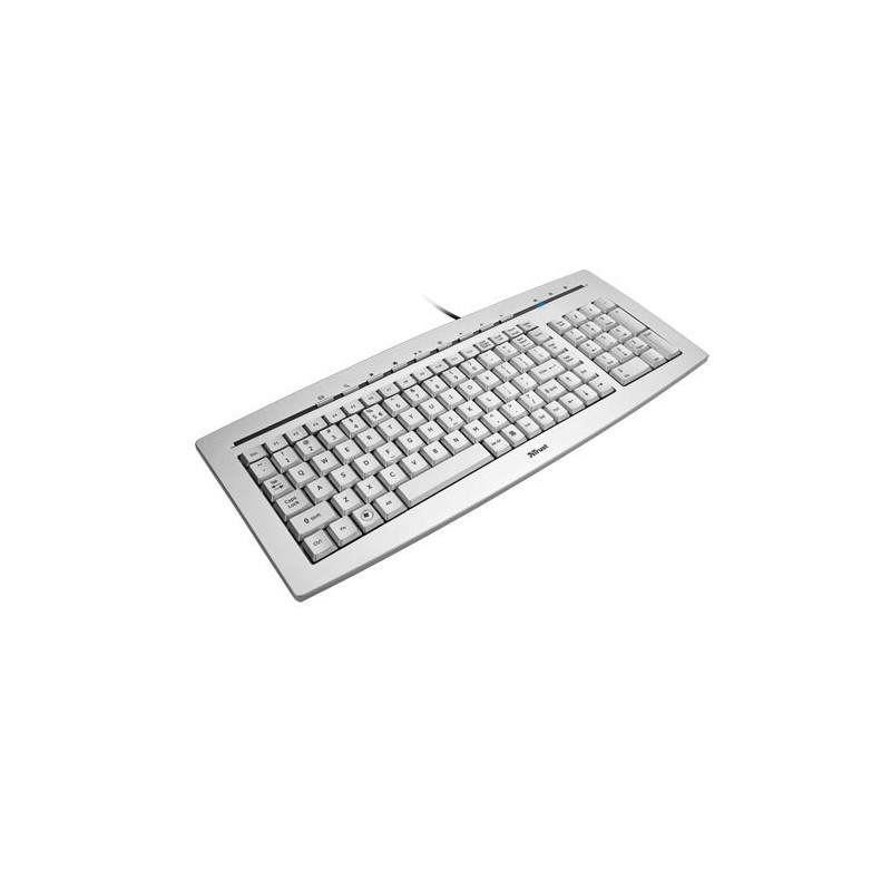 Trust Slimline keyboard USB QWERTY Silver