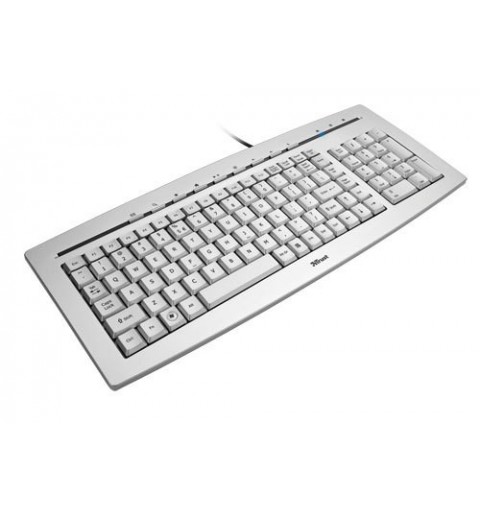 Trust Slimline Keyboard clavier USB QWERTY Argent