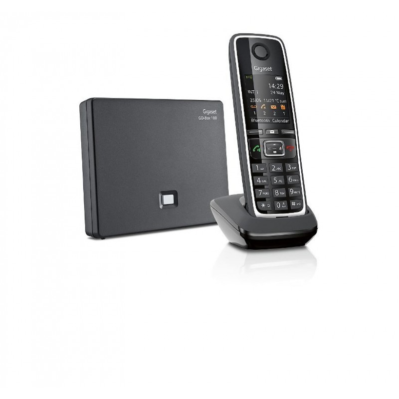 Gigaset C530A GO Teléfono DECT analógico Identificador de llamadas Negro