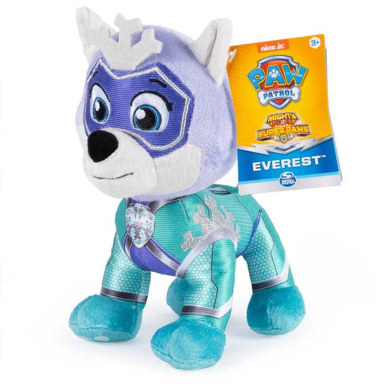 PAW Patrol , Mighty Pups Super PAWs Chase, Stuffed Animal Plush, 8 Inch