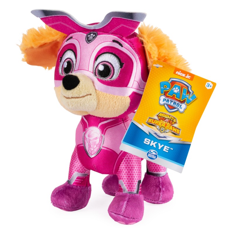 PAW Patrol , Mighty Pups Super PAWs Chase, Stuffed Animal Plush, 8 Inch