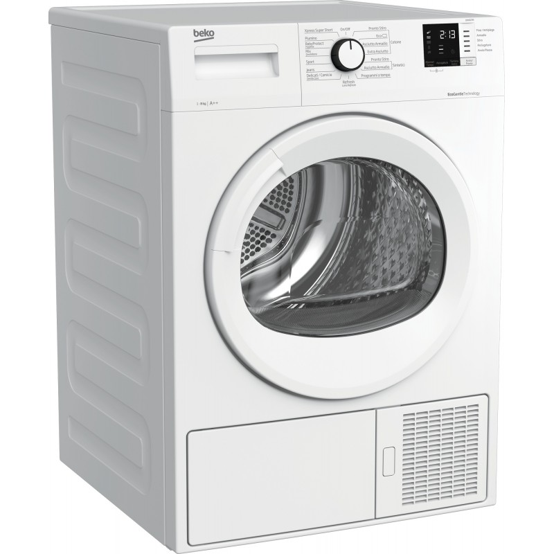 Beko DRX823N secadora Independiente Carga frontal 8 kg A++ Blanco