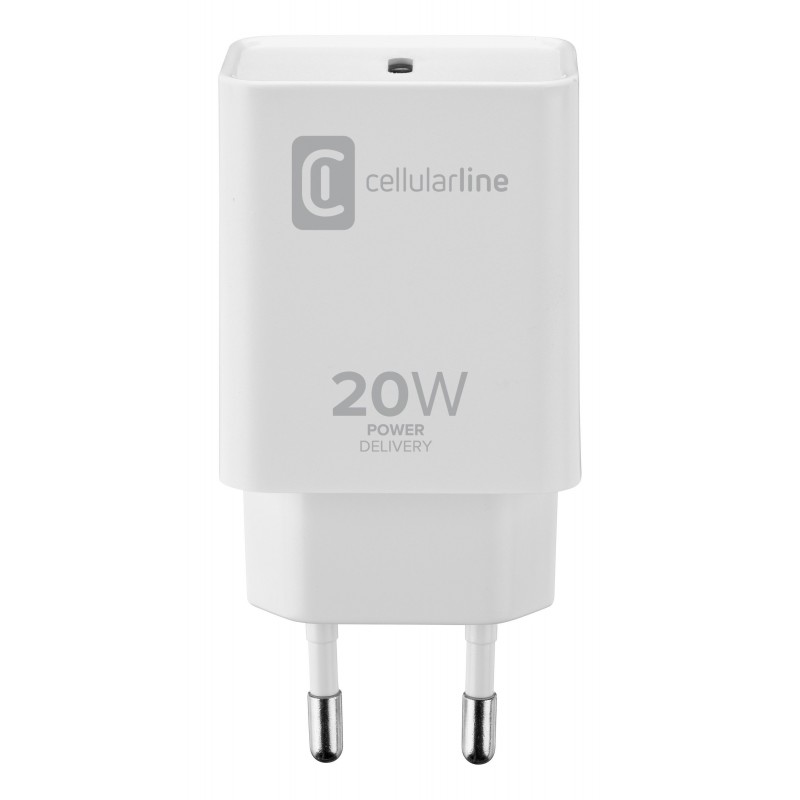 Cellularline ACHIPHUSBCPD20WW Ladegerät für Mobilgeräte Weiß Indoor