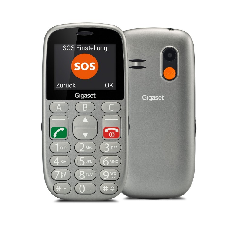 Gigaset GL390 5,59 cm (2.2") 88 g Argento Telefono cellulare basico