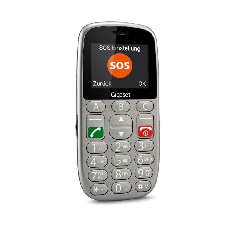 Gigaset GL390 5,59 cm (2.2") 88 g Argento Telefono cellulare basico