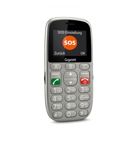 Gigaset GL390 5,59 cm (2.2") 88 g Argento Telefono cellulare basico