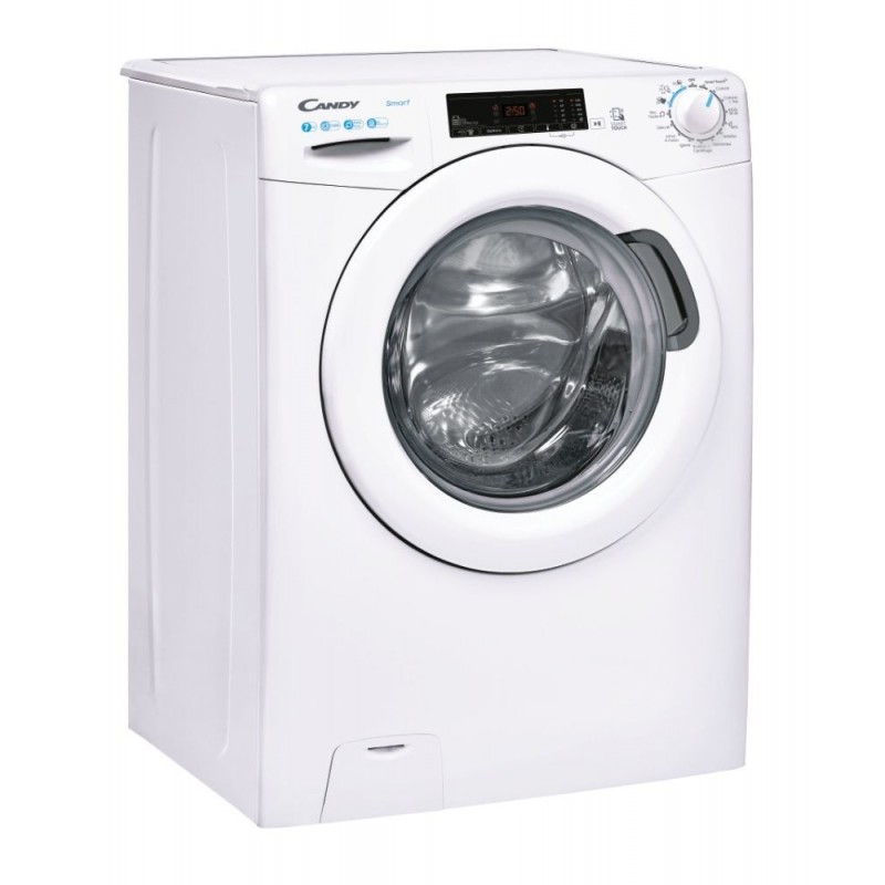 Candy Smart CSS4137TE 1-11 machine à laver Charge avant 7 kg 1300 tr min D Blanc