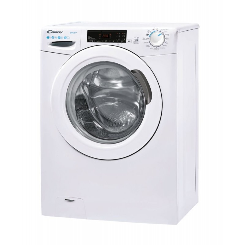 Candy Smart CSS4137TE 1-11 machine à laver Charge avant 7 kg 1300 tr min D Blanc