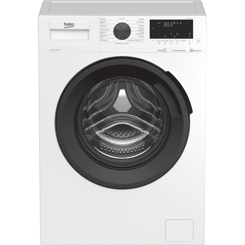 Beko Lavatrice a Vapore WUX71236AI-IT, 7 kg, 1200 giri min