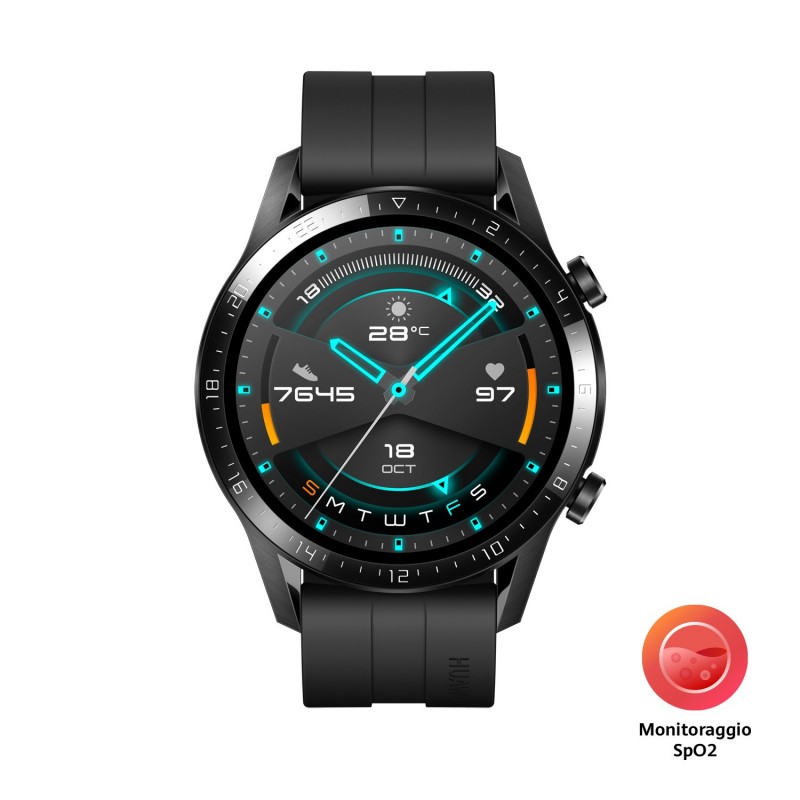 Huawei WATCH GT 2 3,53 cm (1.39") 46 mm AMOLED Nero GPS (satellitare)