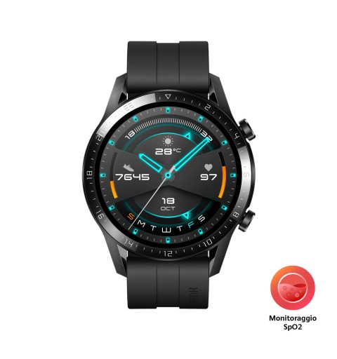 Huawei WATCH GT 2 3,53 cm (1.39") 46 mm AMOLED Noir GPS (satellite)