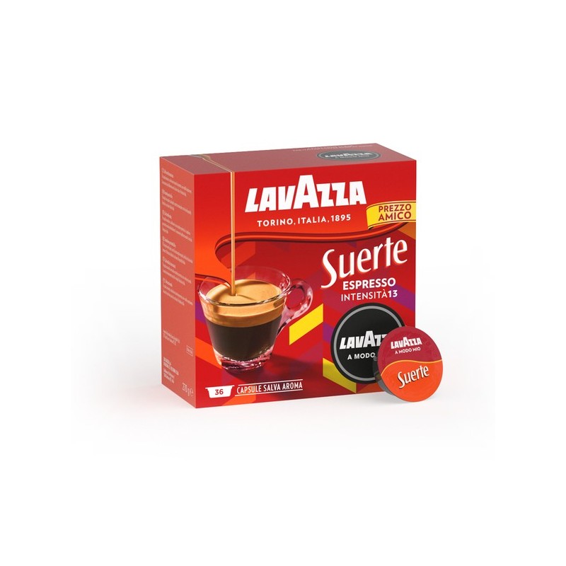 Lavazza Suerte Capsule de café Café fortement torréfié 36 pièce(s)