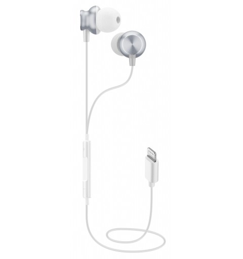 Cellularline Junco - MFI Auricolari stereo in-ear con remote control Bianco